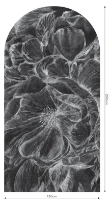 Fototapeta w kształcie łuku - Brassica Dark