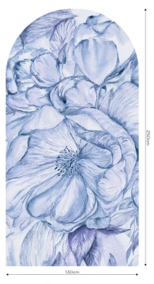 Fototapeta w kształcie łuku - Brassica Blue