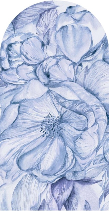 Fototapeta w kształcie łuku - Brassica Blue