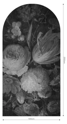 Fototapeta w kształcie łuku - Boudoir Grey
