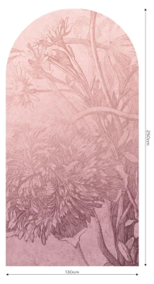Fototapeta w kształcie łuku - Blossom Ombre Flower