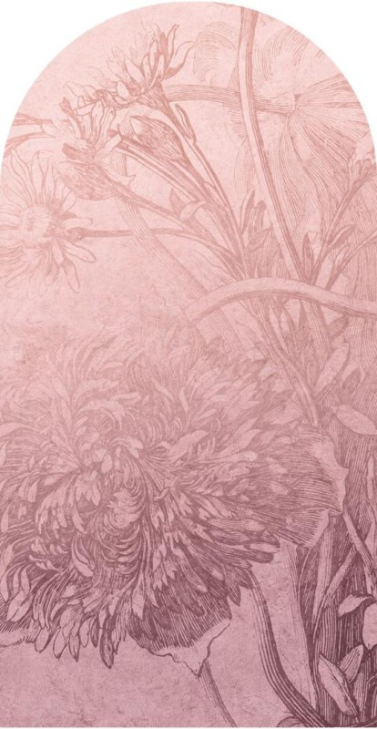 Fototapeta w kształcie łuku - Blossom Ombre Flower