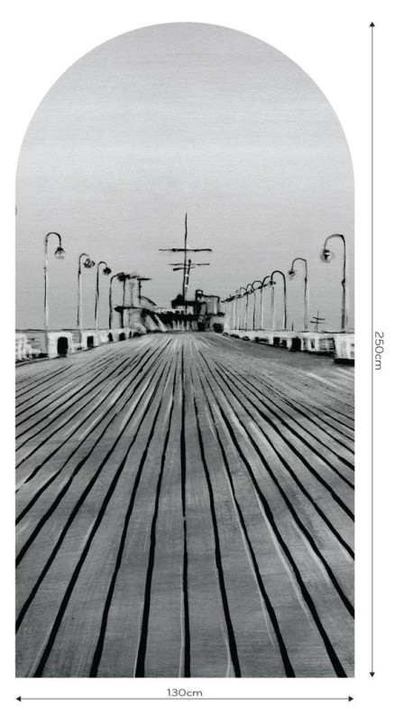 Fototapeta w kształcie łuku - Molo