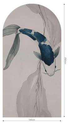 Fototapeta w kształcie łuku - Koi