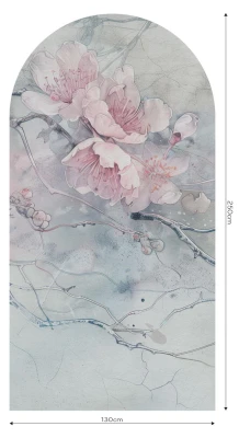 Fototapeta w kształcie łuku - Sakura