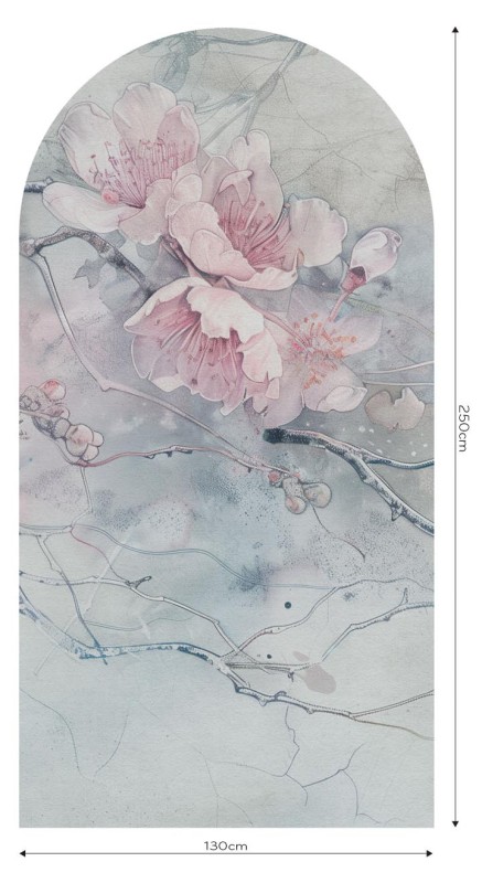 Fototapeta w kształcie łuku - Sakura
