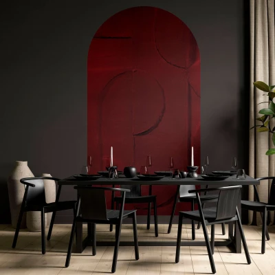Fototapeta w kształcie łuku - Bene Burgundy