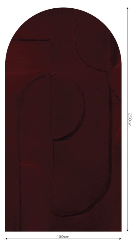 Fototapeta w kształcie łuku - Bene Burgundy