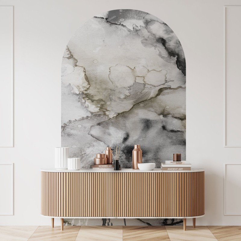 Fototapeta w kształcie łuku - Lago Beige&Grey
