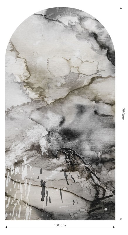 Fototapeta w kształcie łuku - Lago Beige&Grey