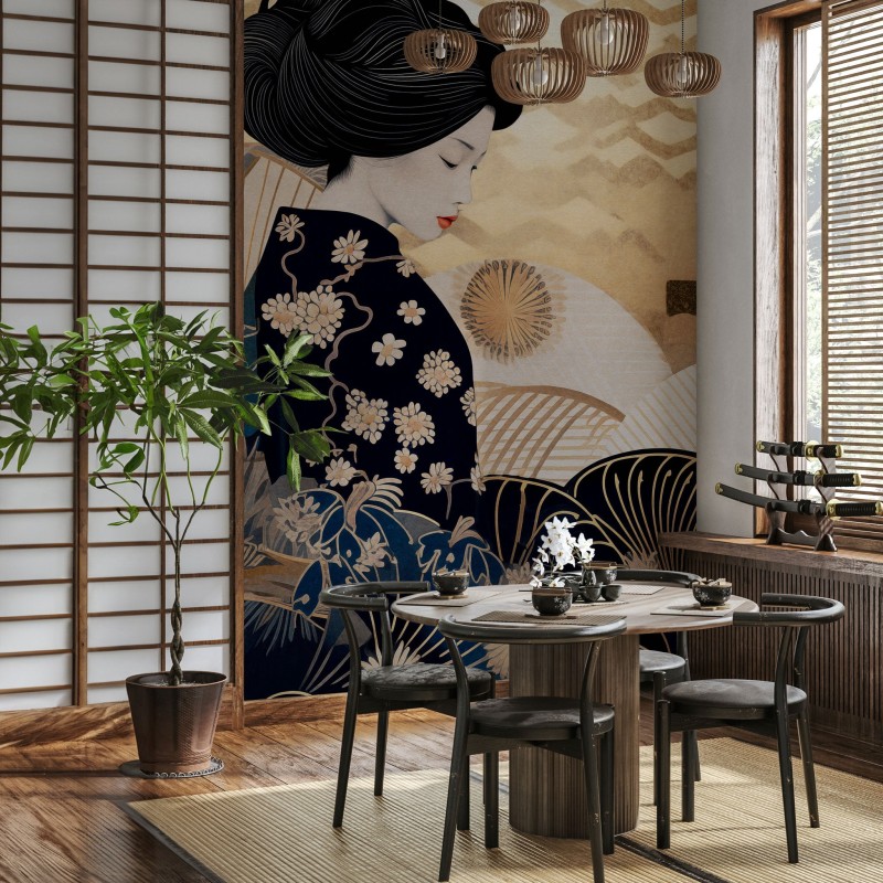 Fototapeta kobieta w kimono