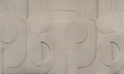 Fototapeta beżowa geometria 3D