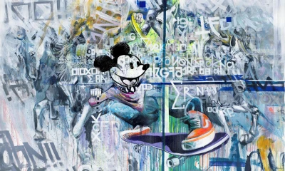 Fototapeta Myszka miki graffiti