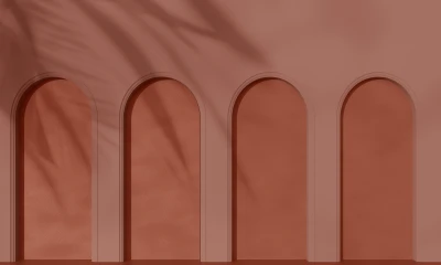 Fototapeta betonowe łuki 3D