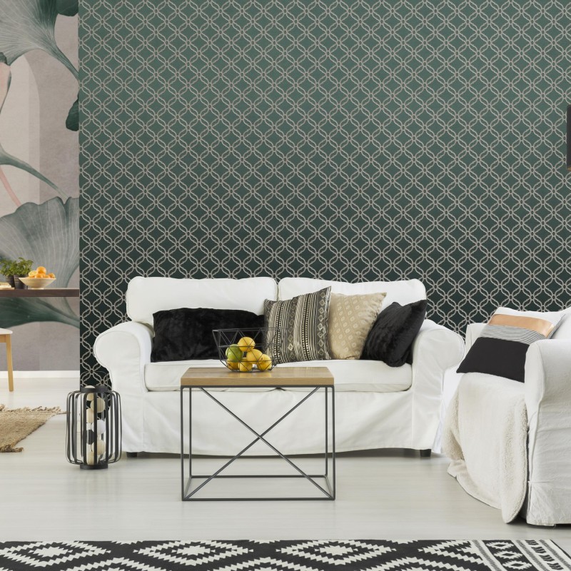 Fototapeta Ginko Motif Green Wallart