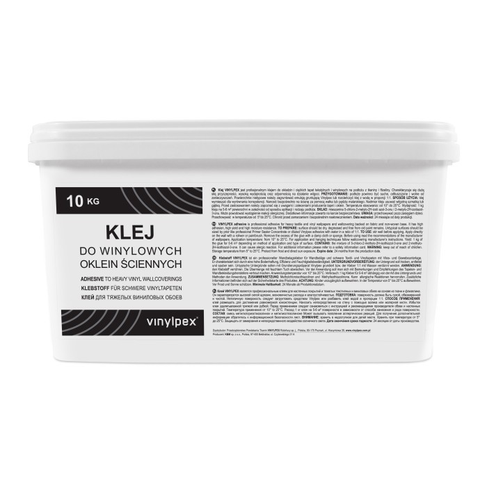 Klej gotowy do tapet obiektowych Vinylpex 10kg