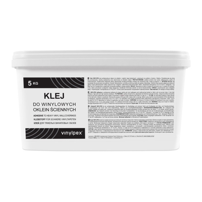 Klej gotowy do tapet obiektowych Vinylpex 5kg
