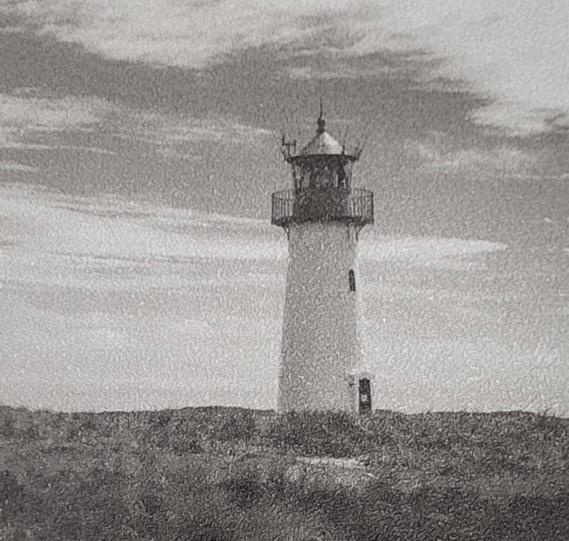 Czarno-biała fototapeta latarnia morska