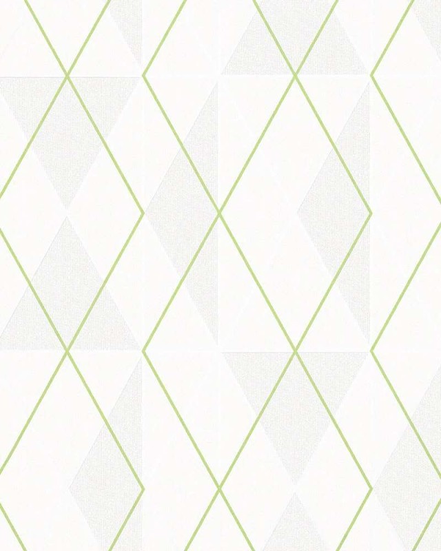 Biała tapeta winylowa na flizelinie ze wzorem geometrycznym