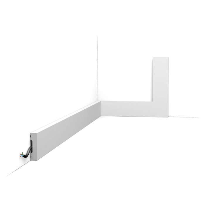Listwa przypodłogowa malowana SX162-RAL9003 Orac Decor