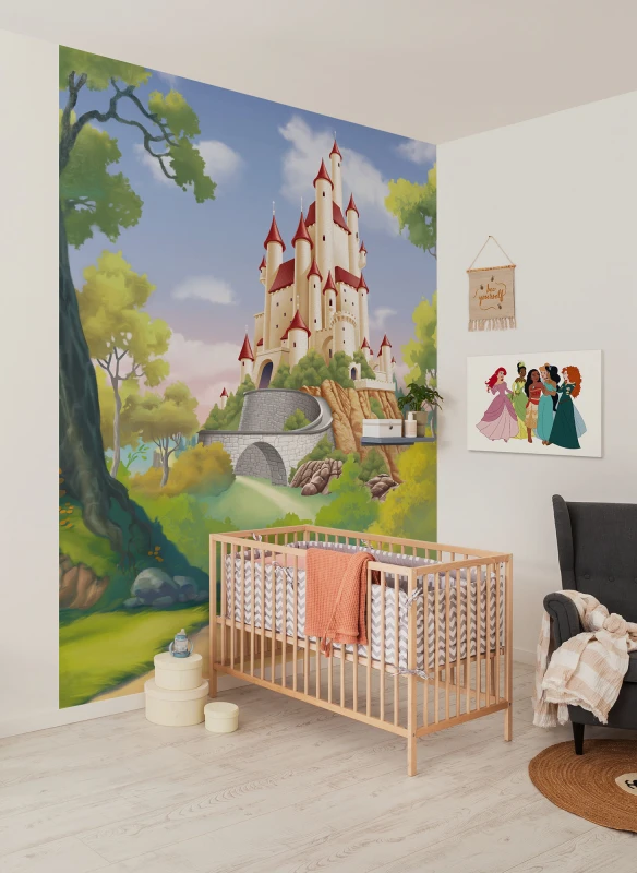 Fototapeta Disney bajkowy zamek na wzgórzu