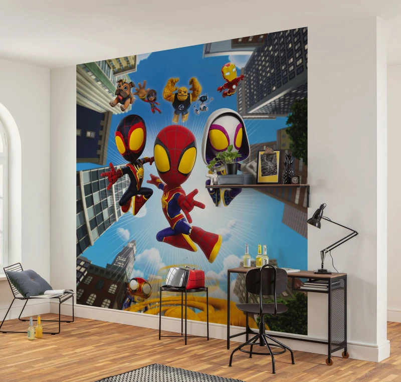 Fototapeta bajkowe przygody Spidey i super-kumple