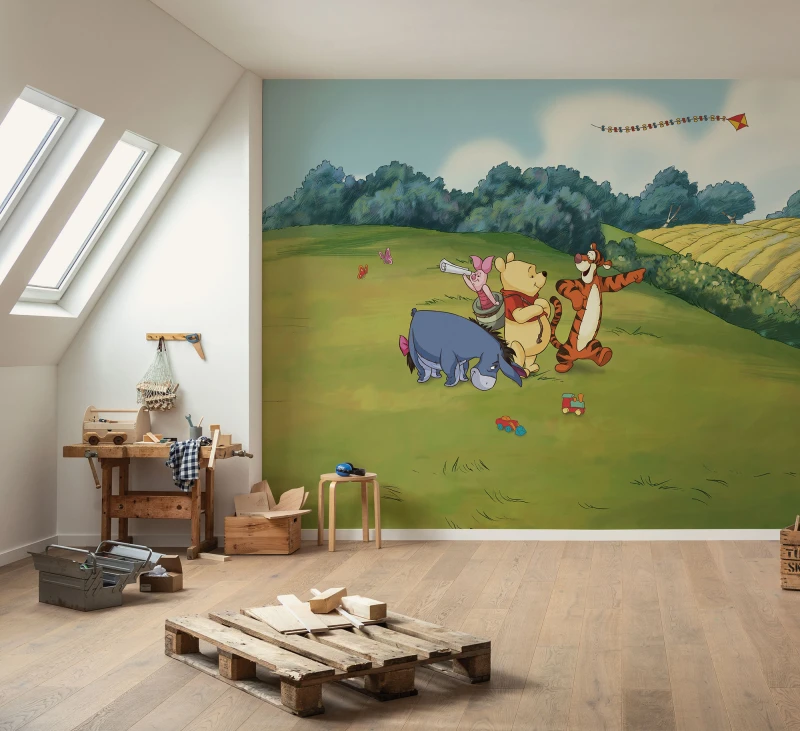 Fototapeta Kubuś Puchatek i przyjaciele na łące