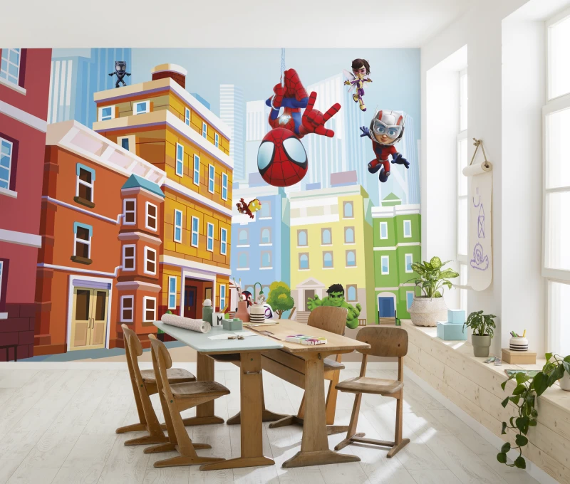 Fototapeta Marvel Spidey i super-kumple w mieście