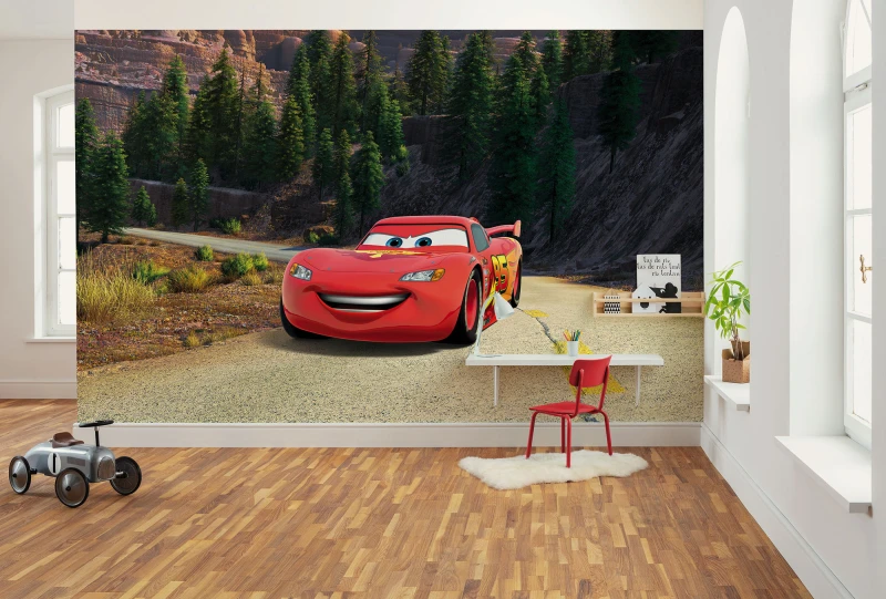 Fototapeta dziecięca McQueen przemierzający górskie szlaki