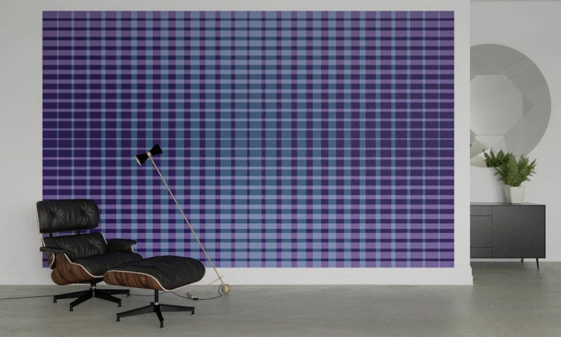 Fototapeta geometryczna niebieska kratka
