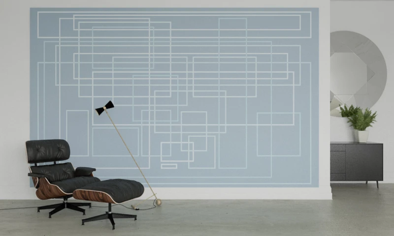 Fototapeta geometryczna łączące się linie
