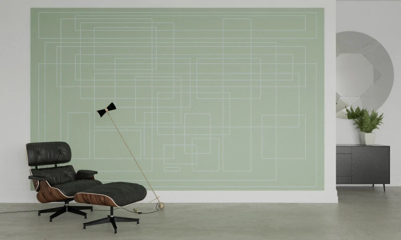 Fototapeta geometryczna łączące się linie