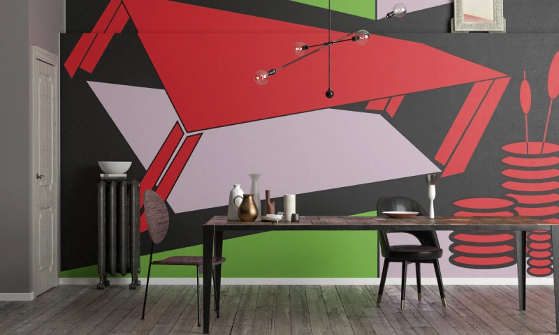 Fototapeta geometryczna abstrakcja 3D