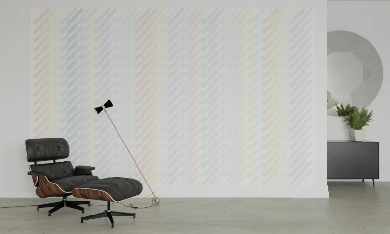 Fototapeta geometryczna pastelowe prostokąty tworzące kolumny