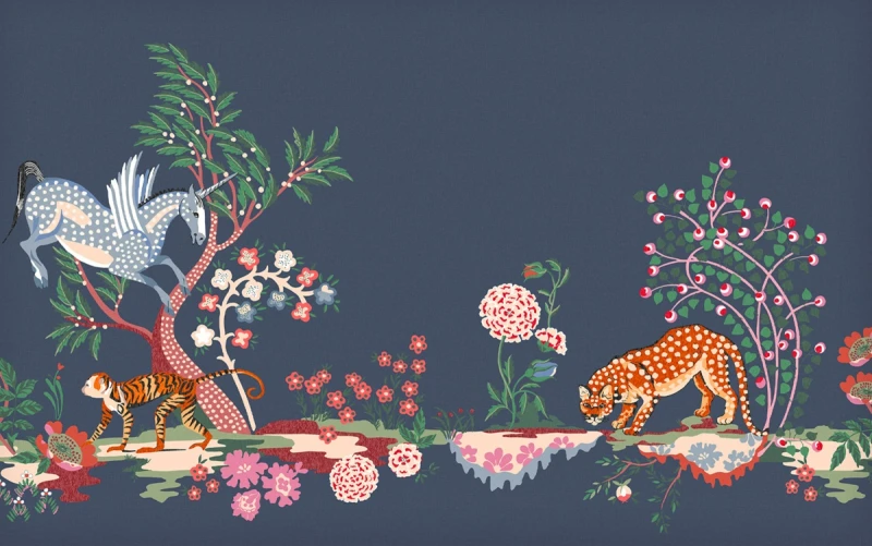 Fototapeta Cath Kidston Painted Kingdom Navy 127754