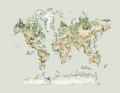 Fototapeta dla dzieci Akwarelowa mapa świata