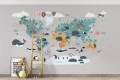 Fototapeta dla dzieci Kolorowa mapa świata