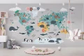 Fototapeta dla dzieci Kolorowa mapa świata