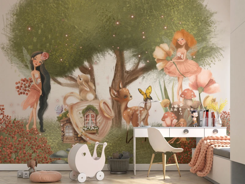 Fototapeta dla dzieci Leśne wróżki