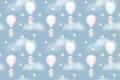 Fototapeta dla dzieci Pandy w balonach