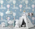 Fototapeta dla dzieci Pandy w balonach