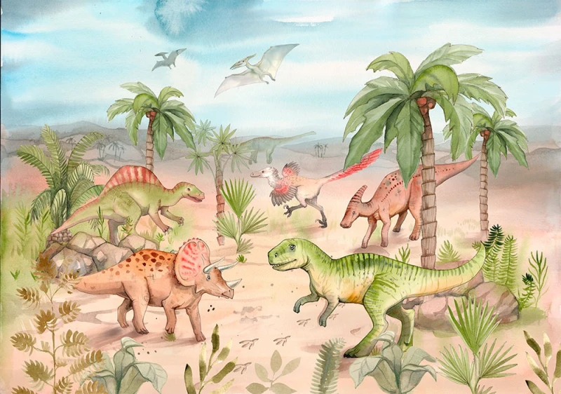 Fototapeta dla dzieci Kraina dinozaurów