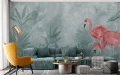 Fototapeta Akwarelowe flamingi