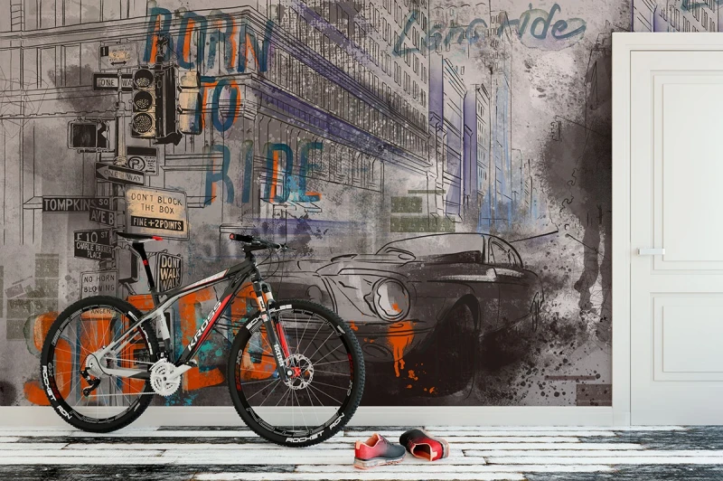 Fototapeta młodzieżowa Born to ride