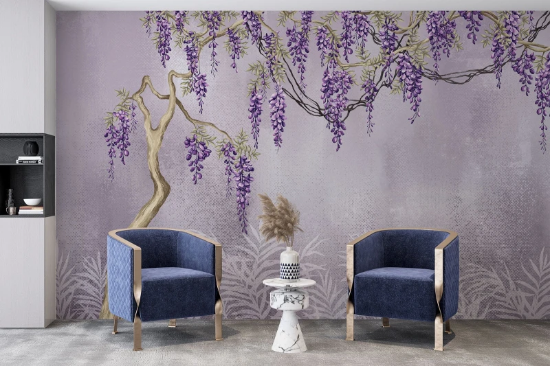 Fototapeta kwitnąca wisteria