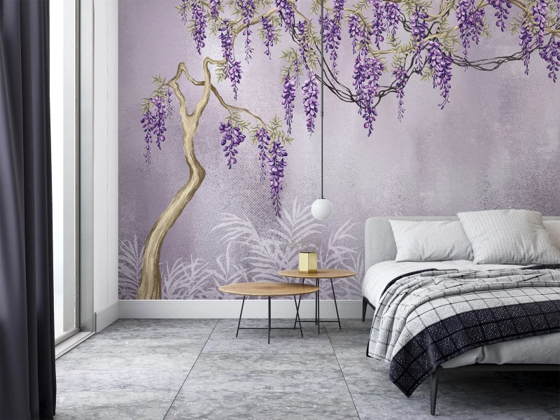 Fototapeta kwitnąca wisteria
