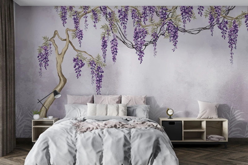 Fototapeta kwitnąca wisteria