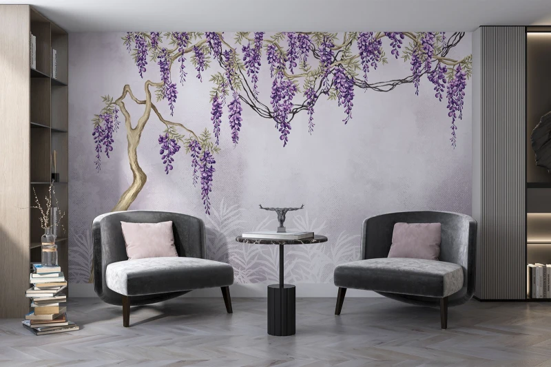 Fototapeta kwitnąca wisteria