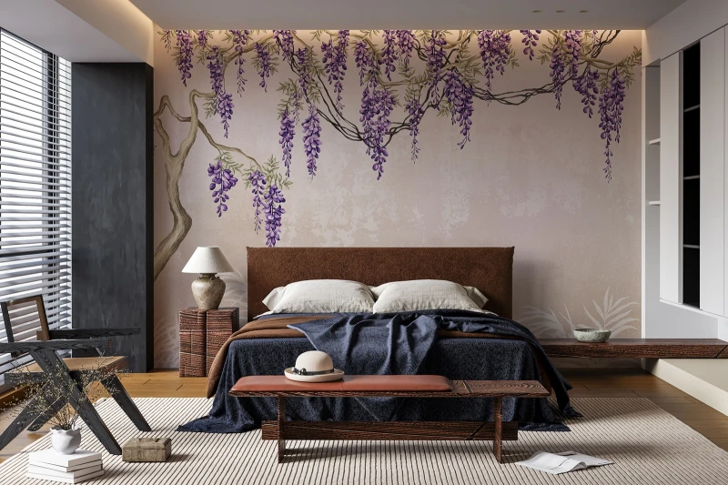 Fototapeta kwitnąca wisteria