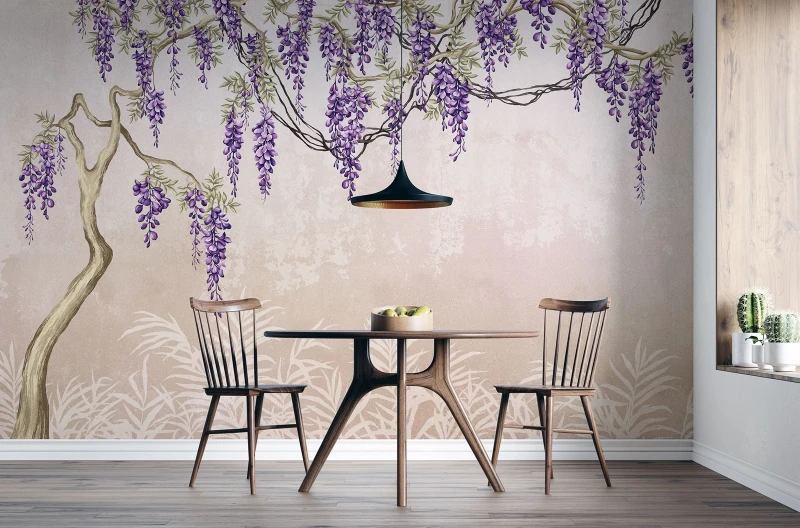 Fototapeta kwitnąca wisteria